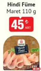 MARET HİNDİ FÜME 110 G fiyat ve kampanya bilgisi